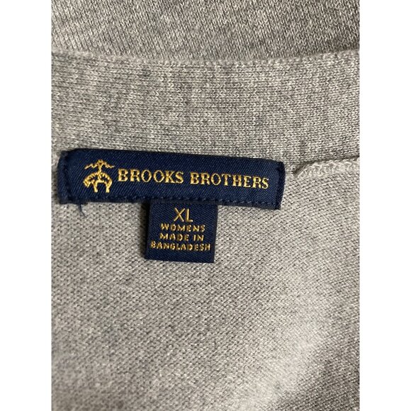 Brooks Brothers Womens Size XL Grey Long Sleeve Button Up Cardigan Sweater - Picture 5 of 6
